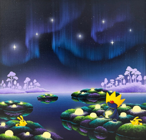 Chun-Yu - Silent Glow, 2026 - Acrylic and oil on canvas