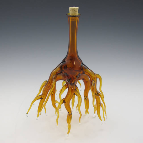 Radiciform Bottle. Kit Paulson. Glass, cork.