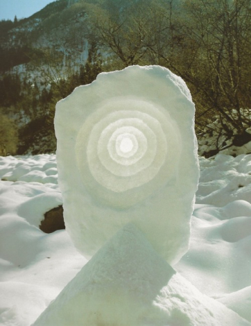 389:
Andy Goldsworthy’s Ice and Snow Ephemeral Sculpture
