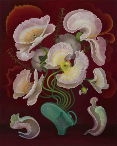 Inka Essenhigh (American, 1969) - Red Poppies (2024)