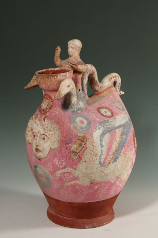 Polychrome askos IV SEC. BC. PALAZZO SINESIVERIFIED Canosa di Puglia, Puglia, IT