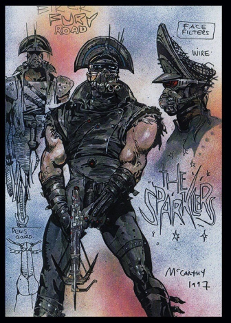 Mad Max Fury Road concept art from 1997 by Brendan McCarthy