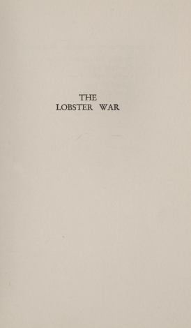The Lobster War. 1935.